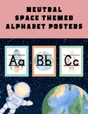 Neutral Space Themed Alphabet Posters