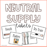 Neutral Supply Labels for Bins