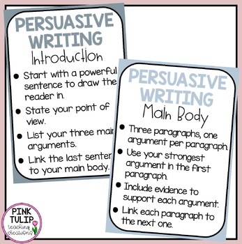 Persuasive Writing Posters - Earth Tones Classroom Decor | TpT