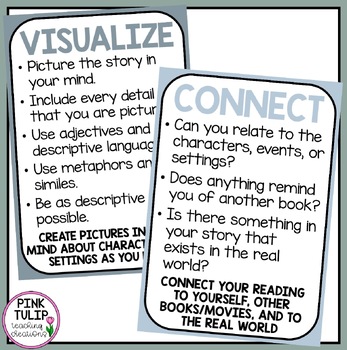 Reading Strategy Posters Earth Tones - Classroom Decor | TpT
