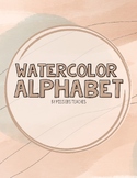 Neutral Watercolor BOHO Alphabet Posters