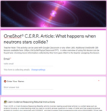Neutron Stars OneShot® CERR Science Article - Online Blend