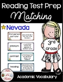 Nevada 3rd Grade Reading Matching Test Prep Game