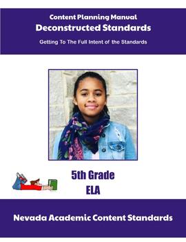 Preview of Nevada Deconstructed Standards Content Planning Manual 4th Grade ELA