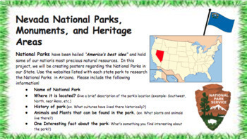 Preview of Nevada National Park Webquest
