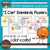 Nevada Social Studies - "I Can" Kindergarten Standards Posters