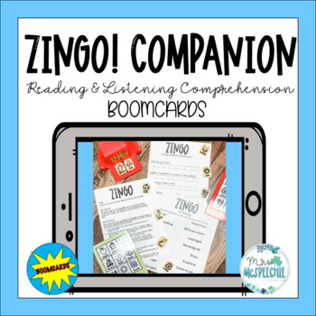 Preview of Never Board Game Reading and Listening Comprehension Zingo! Companion
