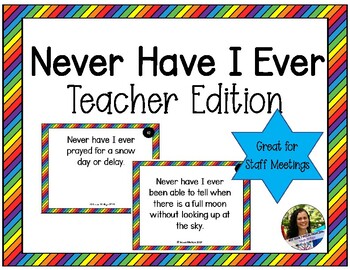 Preview of Never Have I Ever Teacher Edition