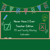 Never Have I Ever: Teacher Edition- Fun PD or Faculty Meet