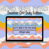 Never Have I Ever: Teacher Off Duty Edition | Game for Tea