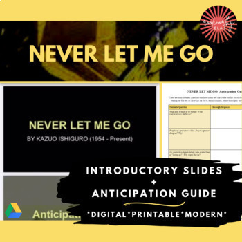 Preview of Never Let Me Go | Introductory Slides Presentation + Anticipation Guide