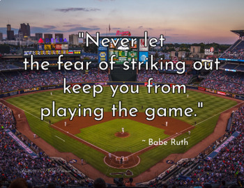 Never allow the fear of striking out keep - Quote