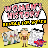 Women's History Bundle for Speech Therapy