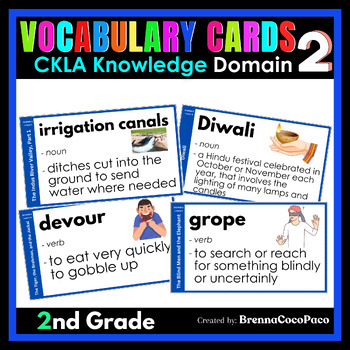 Preview of New 2nd Grade CKLA Knowledge Vocabulary Words for Domain 2