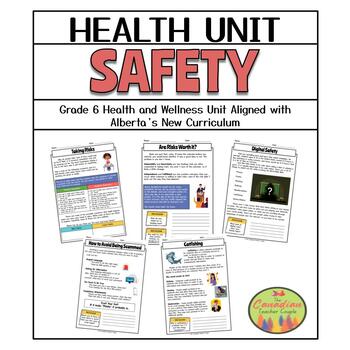 Preview of New Alberta Curriculum - Grade 6 Health and Wellness - Safety Unit