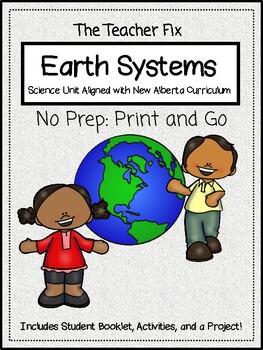 Preview of New Alberta Curriculum - Grade 2 Science Unit: Earth Systems Booklet (NO PREP)