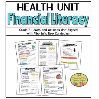 Preview of New Alberta Health and Wellness Curriculum Grade 6 - Financial Literacy Unit