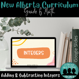 New Alberta Math Curriculum: Grade 6 Integers