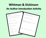 New American Poetry Introduction Activity to Whitman & Dickinson