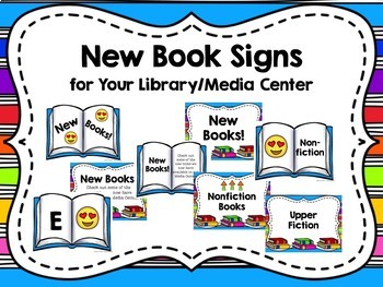 Preview of New Book Signs for Your Library/Media Center