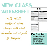 New Class Worksheet