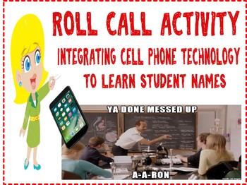 Preview of New Class or First Day of School Roll Call Activity with lesson plan