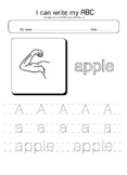 New- Coloring and Tracing Alphabets and first words