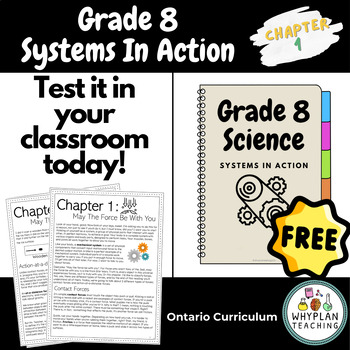 Preview of New Curriculum Ontario Grade 8 Science | Systems in Action | Chapter 1 Freebie!