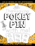 New Differentiated Pokey Pin Thanksgiving Fine Motor  Lite