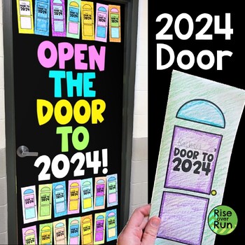 Preview of New Year Goal Setting Door Decoration for 2024