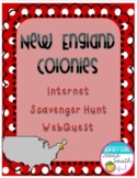 New England Colonies Colonial America Internet Scavenger H