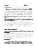 New England Slavery DBQ