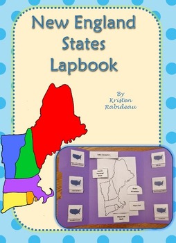 Preview of US Geography New England States Lapbook