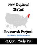 New England States Project Based Research PBL