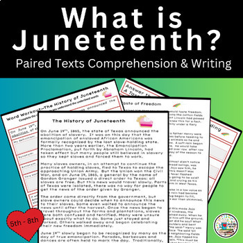 Preview of New Federal Holiday! ~ What is Juneteenth? for Google Slides Best Seller
