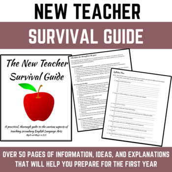 Preview of New/First Year Teacher Guide: Workbook, Templates, Management Tips