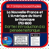 New France & BNA 1713-1800 Concepts of Historical Thinking