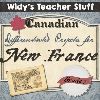 Preview of New France Gr. 7 History Differentiated Assessments - Distance Learning Friendly