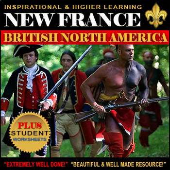 Preview of New France and British North America Explorers Indigenous People EDITABLE SALE!