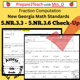 New Georgia Math 5.NR.3.3 - 5.NR.3.6 Check Up