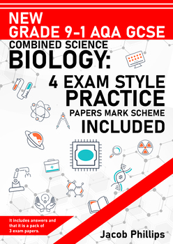 Preview of New Grade 9-1 AQA GCSE Combined Science Biology : 4 Exam Style Practice Papers M