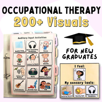 Preview of New Graduate Occupational Therapy Visuals: 200+ Activities, Tools, Emotions