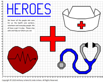 Preview of New Heroes (1-Quadrant) Mystery Picture: Distance Learning