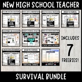 New High School Math Teacher Survival Bundle | Basic & App