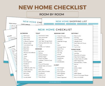 Moving Into A New Home Checklist