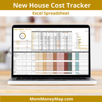 Preview of New House Cost Tracker Excel Spreadsheet