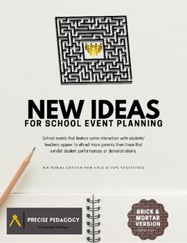 Preview of New Ideas for School Event Planning - Brick & Mortar Version