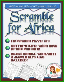 Preview of New Imperialism Worksheet Puzzle: The Scramble for Africa