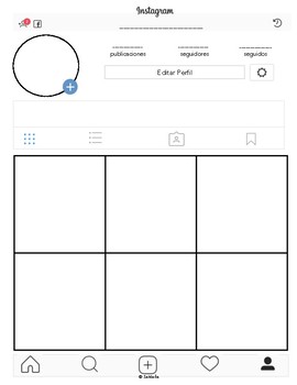 instagram layout blank instagram template