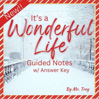 Preview of New* It's a Wonderful Life Student Viewing Follow Along Guide